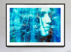 Psychedelic Portrait of a Young Hippie  with Manipulated Color,  Kali