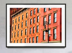 Red Brick Building Facade Street Scene in New York City by Mitchell Funk