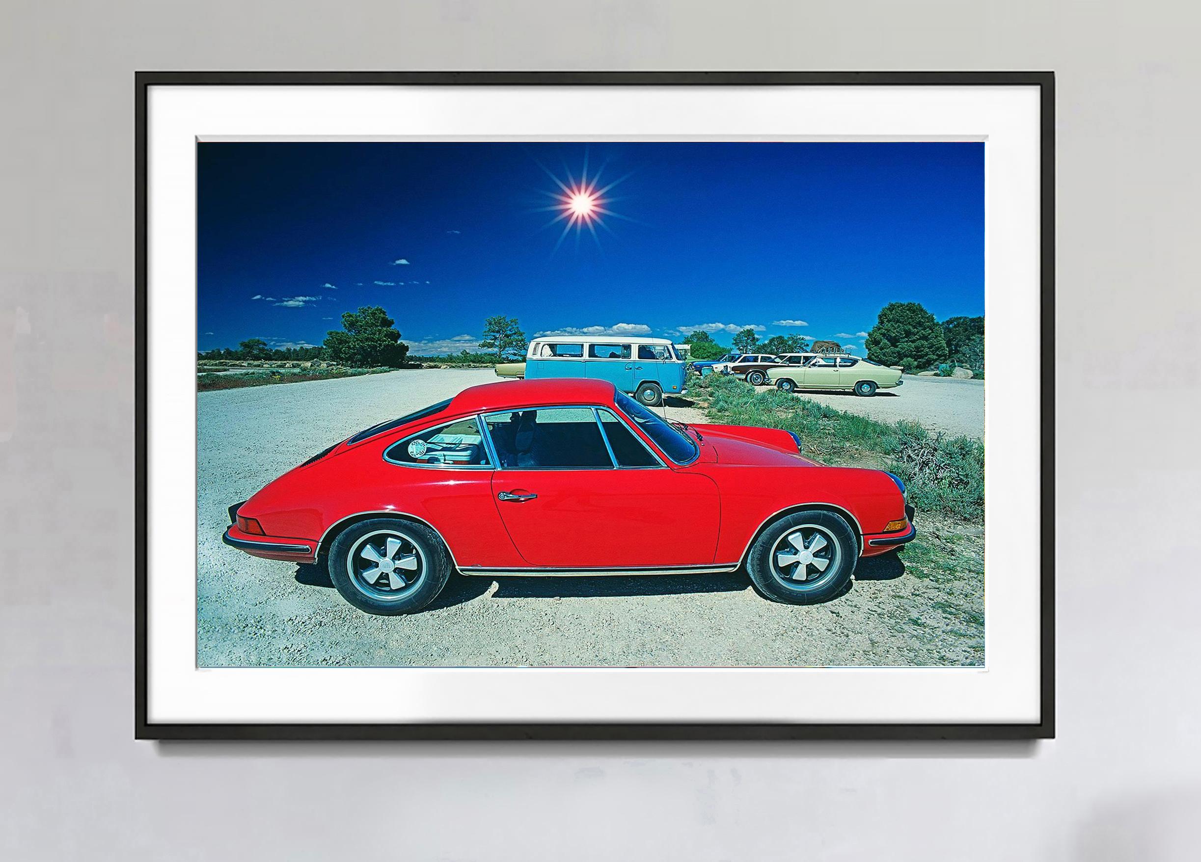Red Porsche from the 70's - Photograph by Mitchell Funk