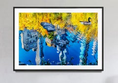 Reflections In Central Park Pond Of Skyscrapers