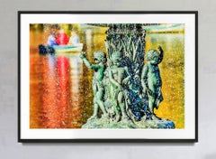 Romantic Bethesda Fountain with Angel of the Waters Bronze Statue Colorful Water