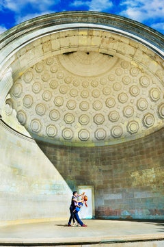 Pas de Deux - Romantischer Tango- Partner-Tänzer im Central Park Bandshell