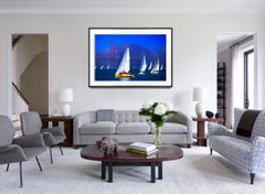 Sailboat at Golden Gate Bridge  San Francisco