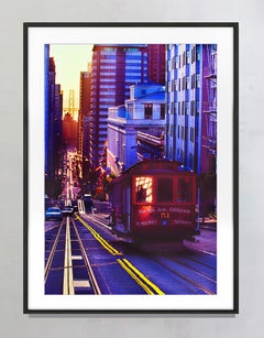 Portrait of a San Francisco Cable Car Soaked in Bronze Light