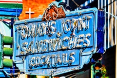 San Francisco Club Sign Abstraction
