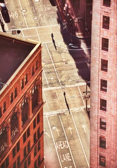 Empty Market. San Francisco Market Street Looking Down late Afternoon Light