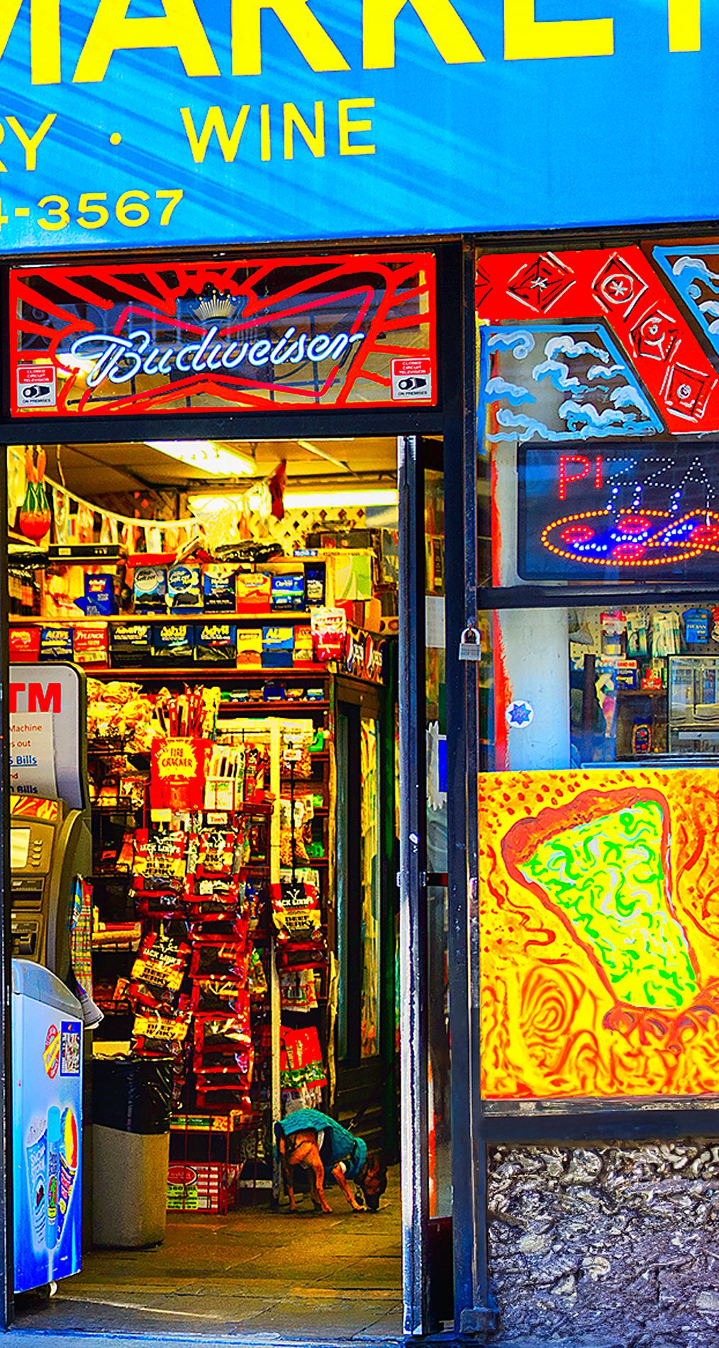 San Francisco Tenderloin Colorful Street Scene. Hip Girl Street Art For Sale 2