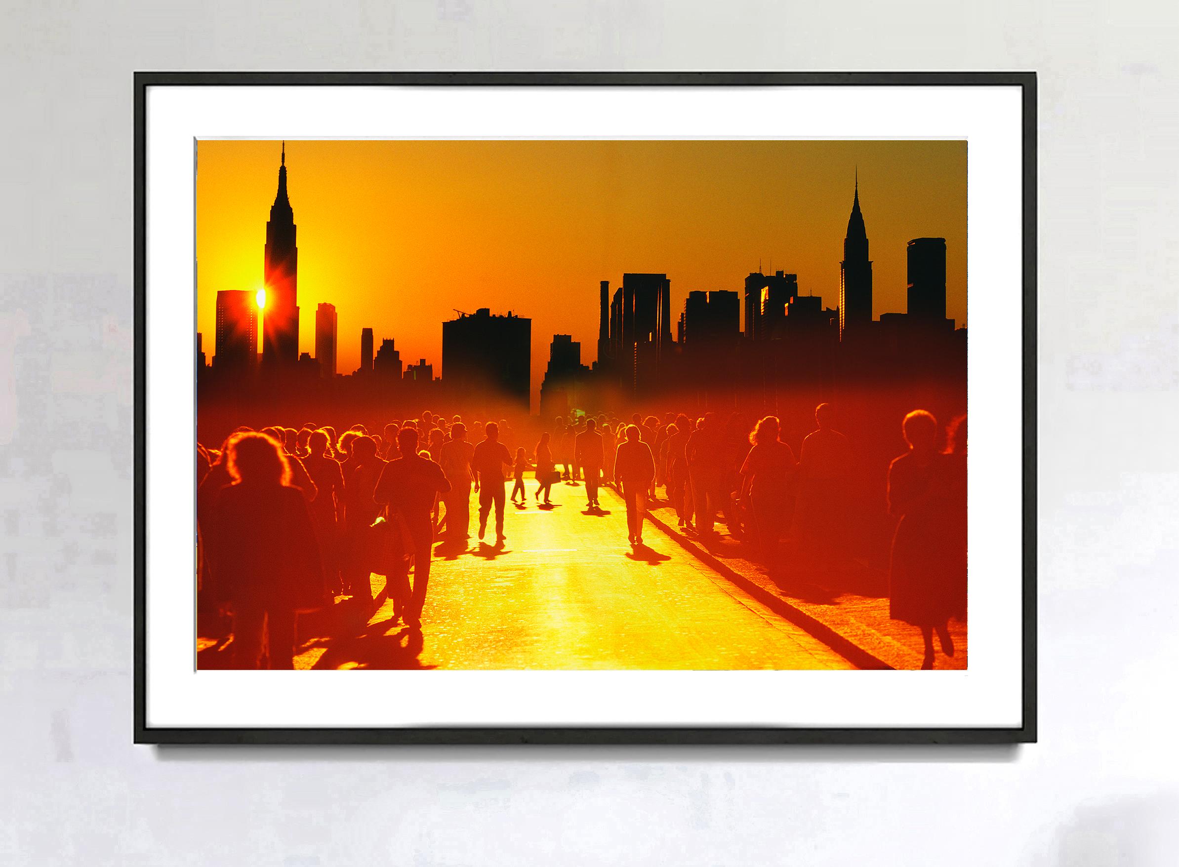 Sci Fi Close Encounters with Orange New York City - Photograph by Mitchell Funk