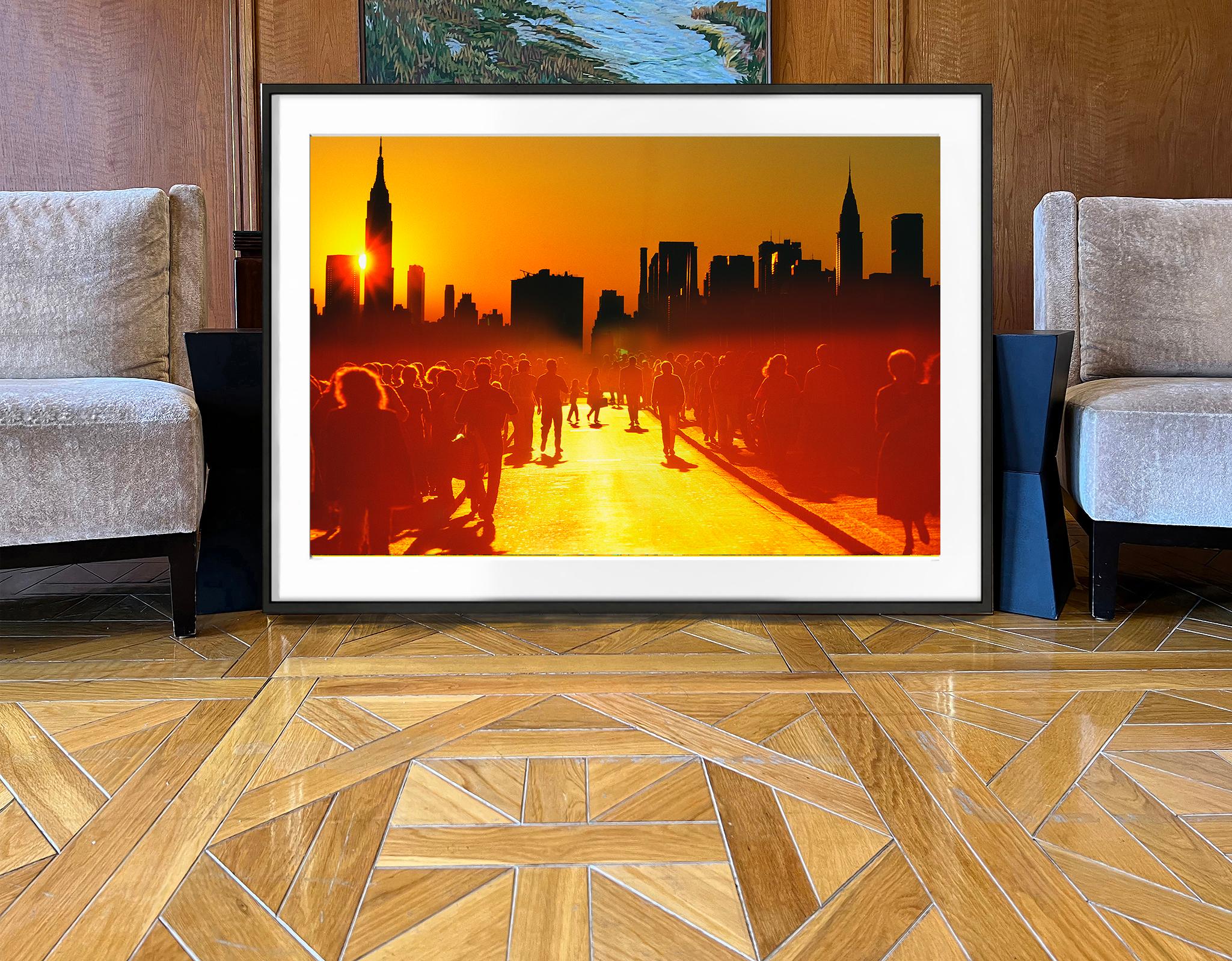 Sci Fi Close Encounters with Orange New York City - Conceptual Photograph by Mitchell Funk