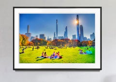 Sheep Meadow in Central Park with Billionaires' Row Buildings