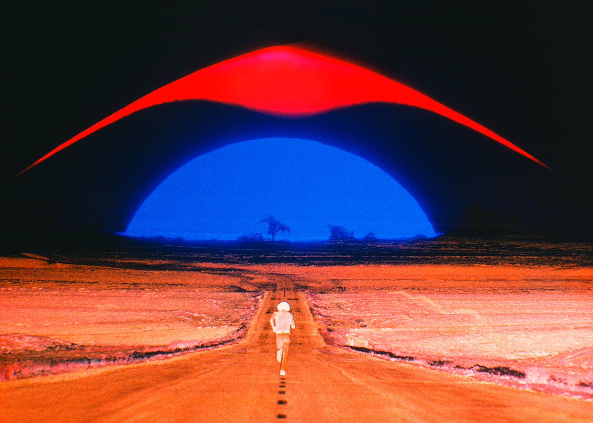 Mitchell Funk Landscape Photograph - Sci-fi  Single Man, Surreal Road to Destiny, Camera 35 Cover  - Surrealism -