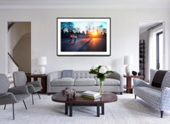 Skaters in Central Park at Sunset