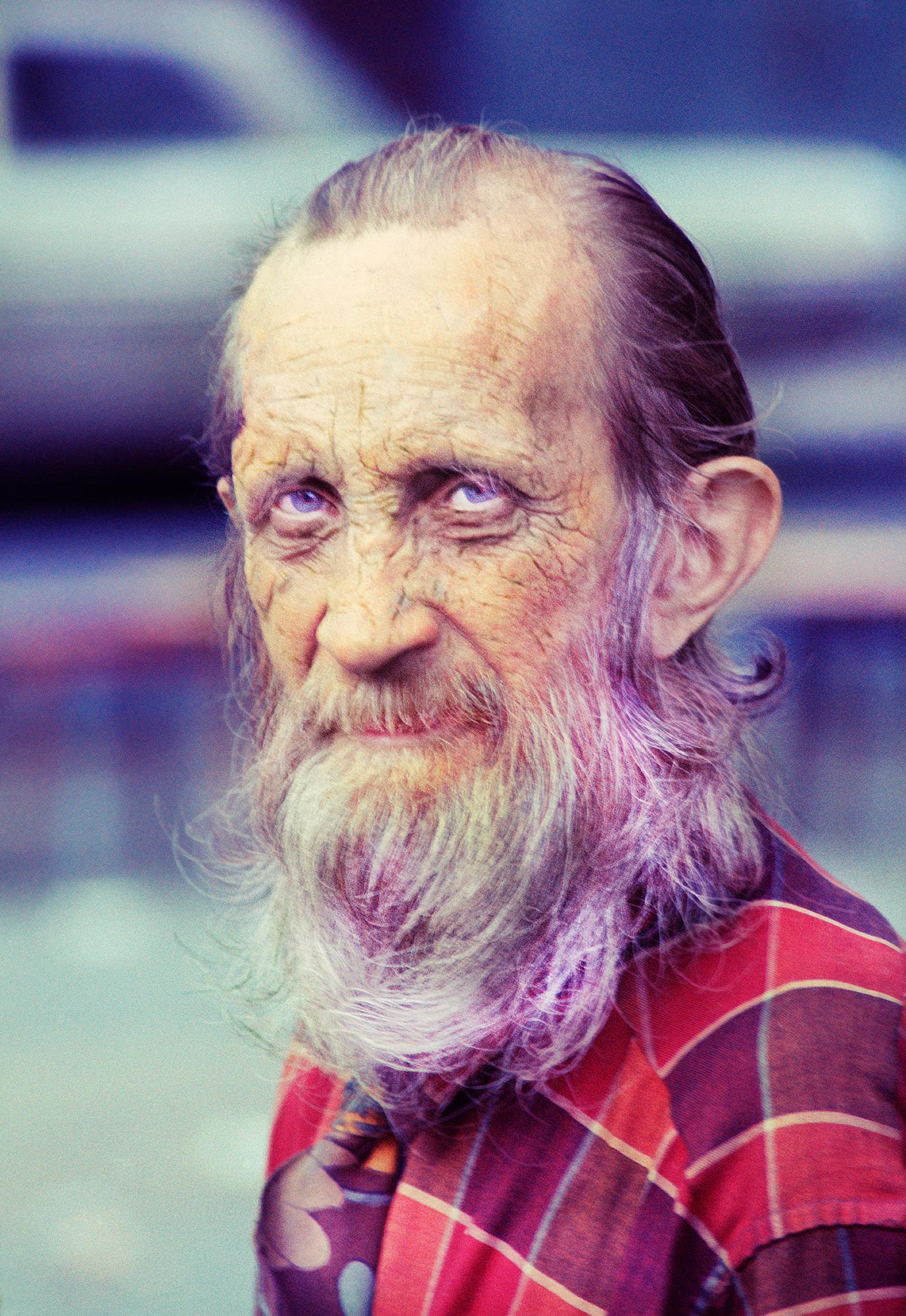Mitchell Funk Figurative Photograph - Skid Row Bowery Street Portrait  - The Streets of New York
