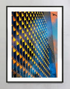 Rascacielos En Un Amanecer Ahumado. EN NUEVA YORK. Impresión artística Papel baritado Hahnemuhle