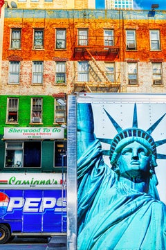 Statue de la Liberté sur un camion  Ville de New York