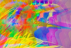 Statue of liberty with colorful multiple exposures