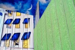 La Torre Steinway tra due edifici, foto a colori, firmata, 15/4