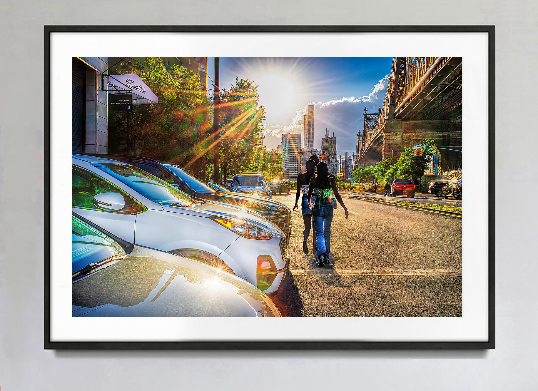The Sun Beckons -Step into the Light -Three Black Woman Stroll into Manhattan For Sale 1