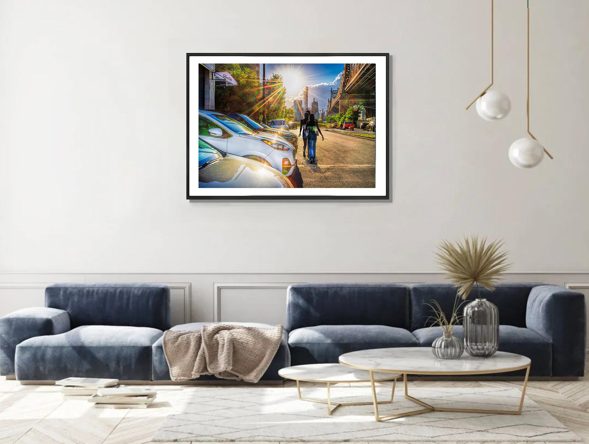 The Sun Beckons -Step into the Light -Three Black Woman Stroll into Manhattan For Sale 3