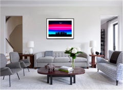 Stonehenge y el Eclipse con Resplandor Rosa de Ciencia Ficción