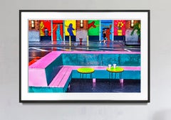 Street Art New York in rosa e verde