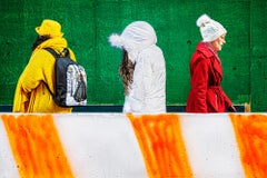 Street Photography in New York - People Minimized to Colorful Abstract Shapes 