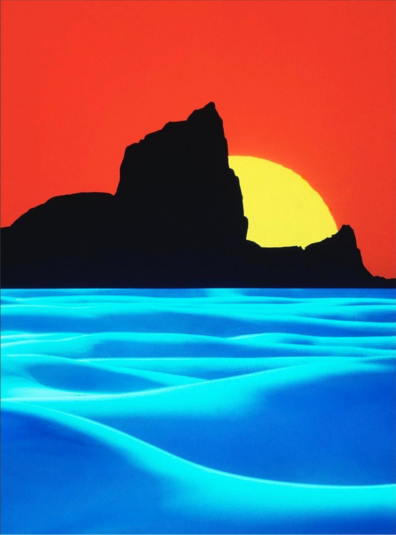 Mitchell Funk Color Photograph – Surreale Landschaft Sci-Fi-Landschaft - Moderne Fotografie Magazincover