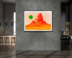 Surreal Mountain in Sci Fi Landscape Fine Art Print