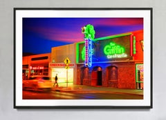 El letrero de neón del Griffin Bar en el centro de Las Vegas, fotografía impresa y firmada el 15 de abril