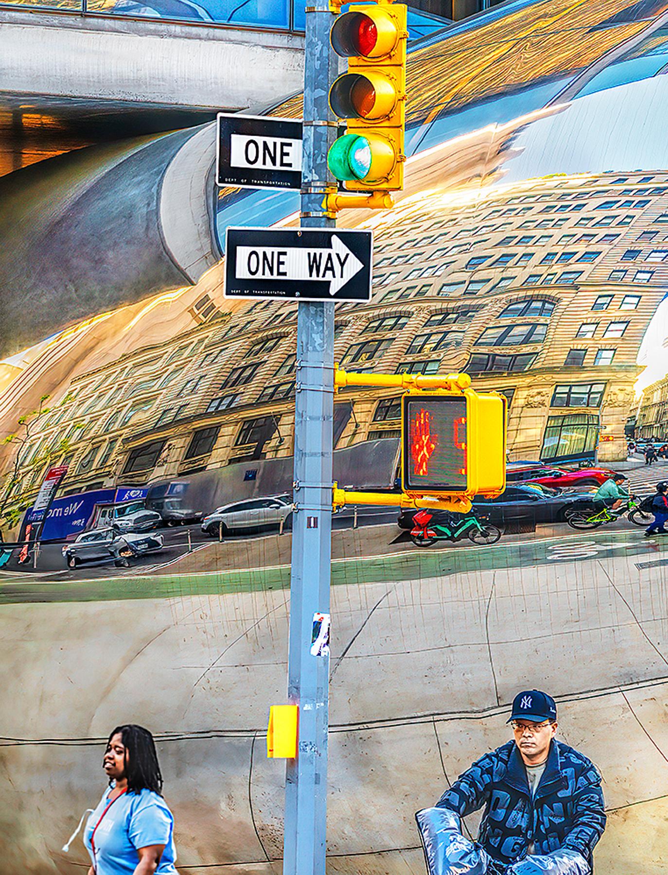 Photographie de rue Tribeca avec reflets de la ville de New York en vente 5