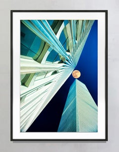 Twin Towers, World Trade Center Catches the Full Moon