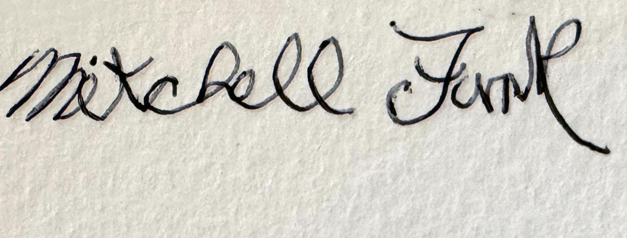 Eine ikonische Ansicht der Zwillingstürme kurz nach ihrer Fertigstellung ist in einem engelsgleichen Licht abgebildet. 
Signiert, datiert und nummeriert unten rechts, 
3/15 später gedruckt, auf Hahnemuhle-Papier Andere Formate verfügbar.

Mitchell