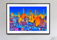 Unseen New York. Lo sky line di Manhattan in rosa, oro e blu