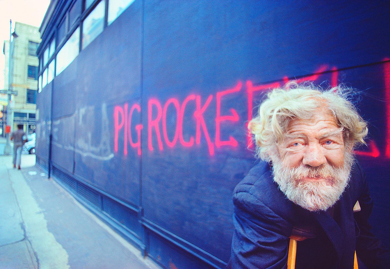 Mitchell Funk Portrait Photograph - Vagabond Vagrant  - Life on the Fringe in the  Bowery  - The Streets of New York