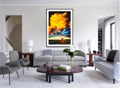 Victorious Nude Man on Naked Road in New Mexico - Gay Interest Surrealism