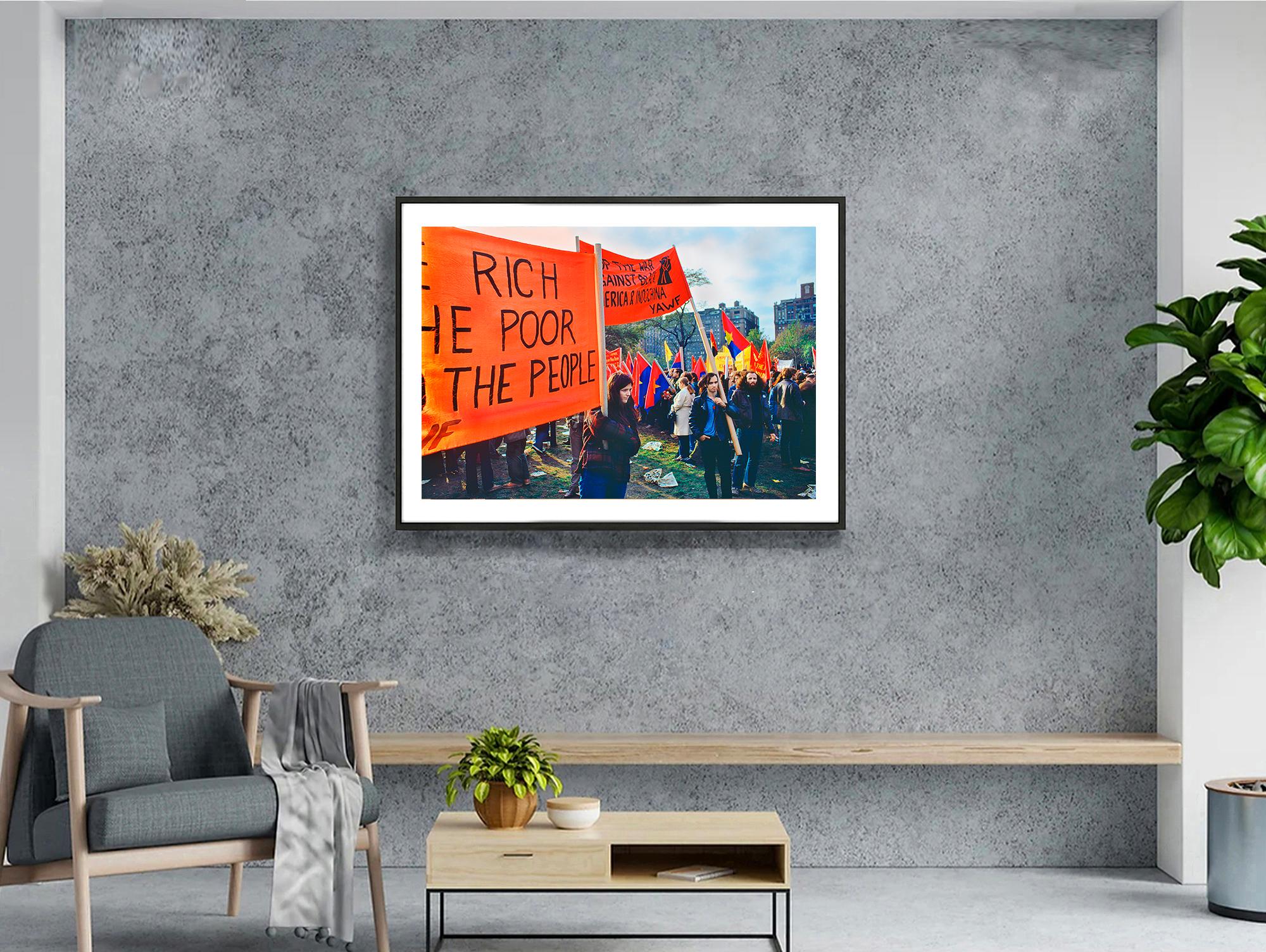 Vietnam War Protests Central Park - Nuclear War, Civil Rights,  Agent Orange - Photograph by Mitchell Funk