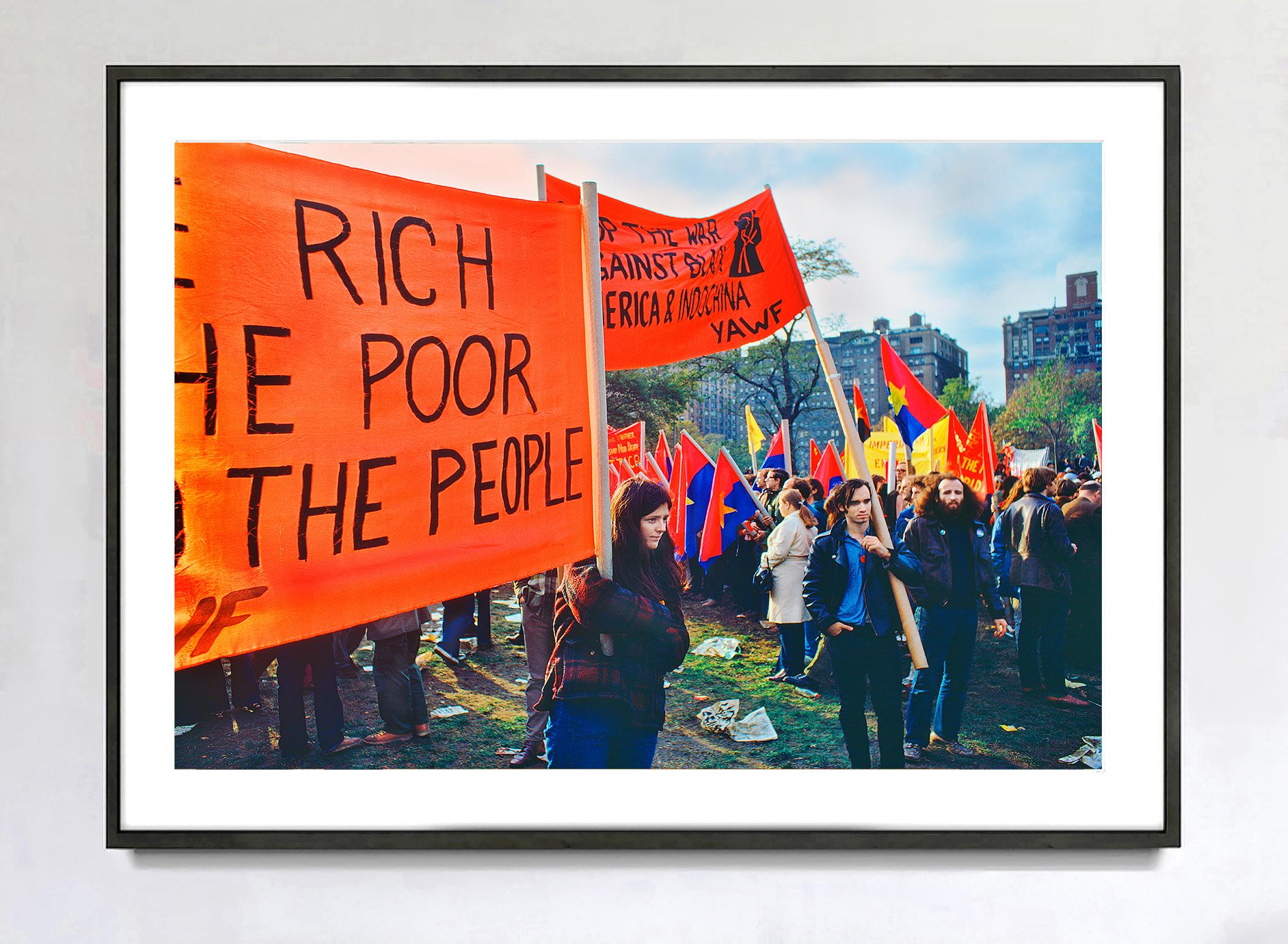 Vietnam War Protests Central Park - Nuclear War, Civil Rights,  Agent Orange - Conceptual Photograph by Mitchell Funk