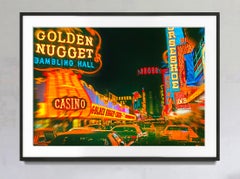 Vintage Las Vegas Golden Nugget Fremont Street at Night
