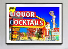 Vintage Liquor Store Sign In Downtown Las Vegas, Fine Art Print Hahnemuhle Paper
