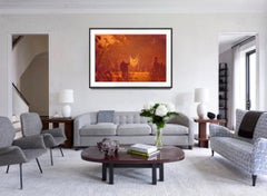 Volleyball in Central Park with Golden Light at the Magic Hour - Impressionist