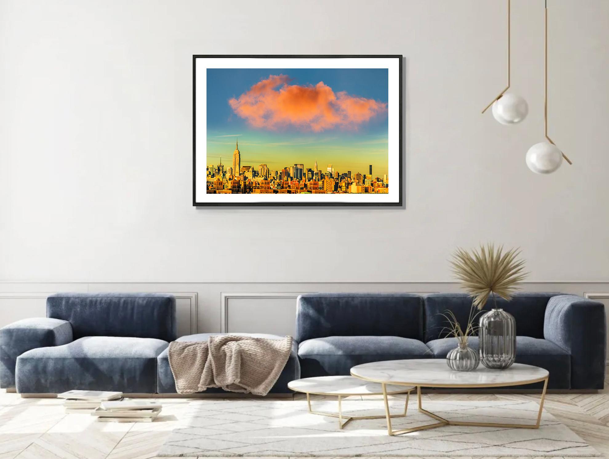 Wherever You Look, You See The Chrysler Building: Brooklyn Heights - Photograph Postimpressionismo di Mitchell Funk