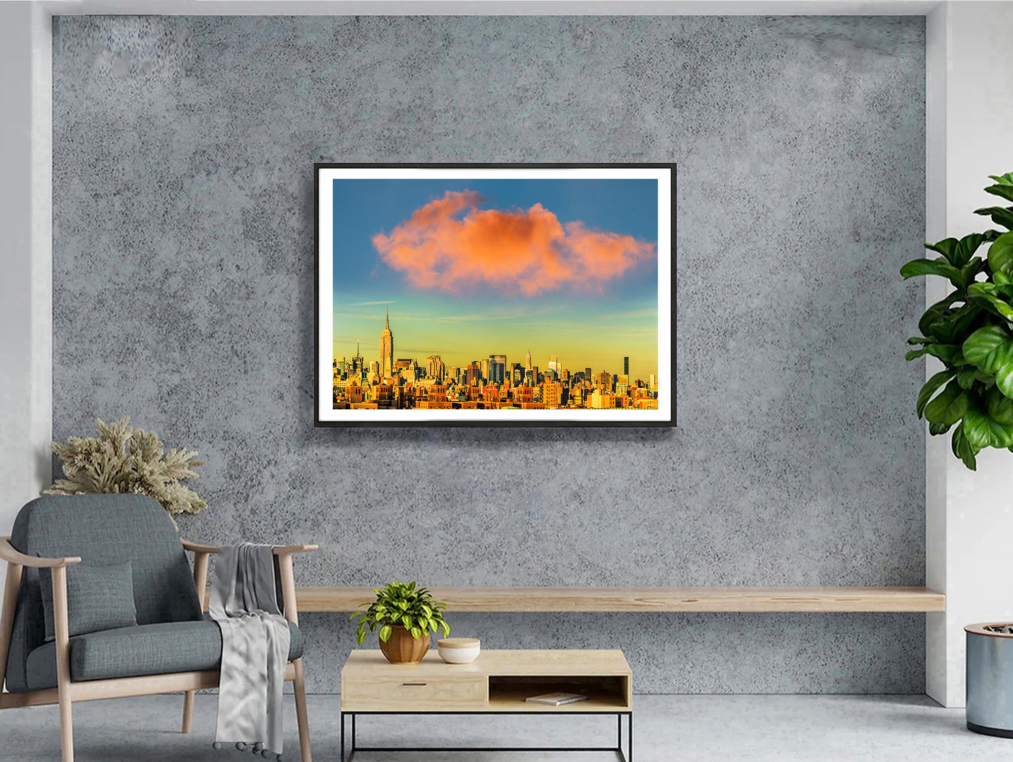 Wherever You Look, You See The Chrysler Building: Brooklyn Heights - Landscape Photograph Marrone di Mitchell Funk