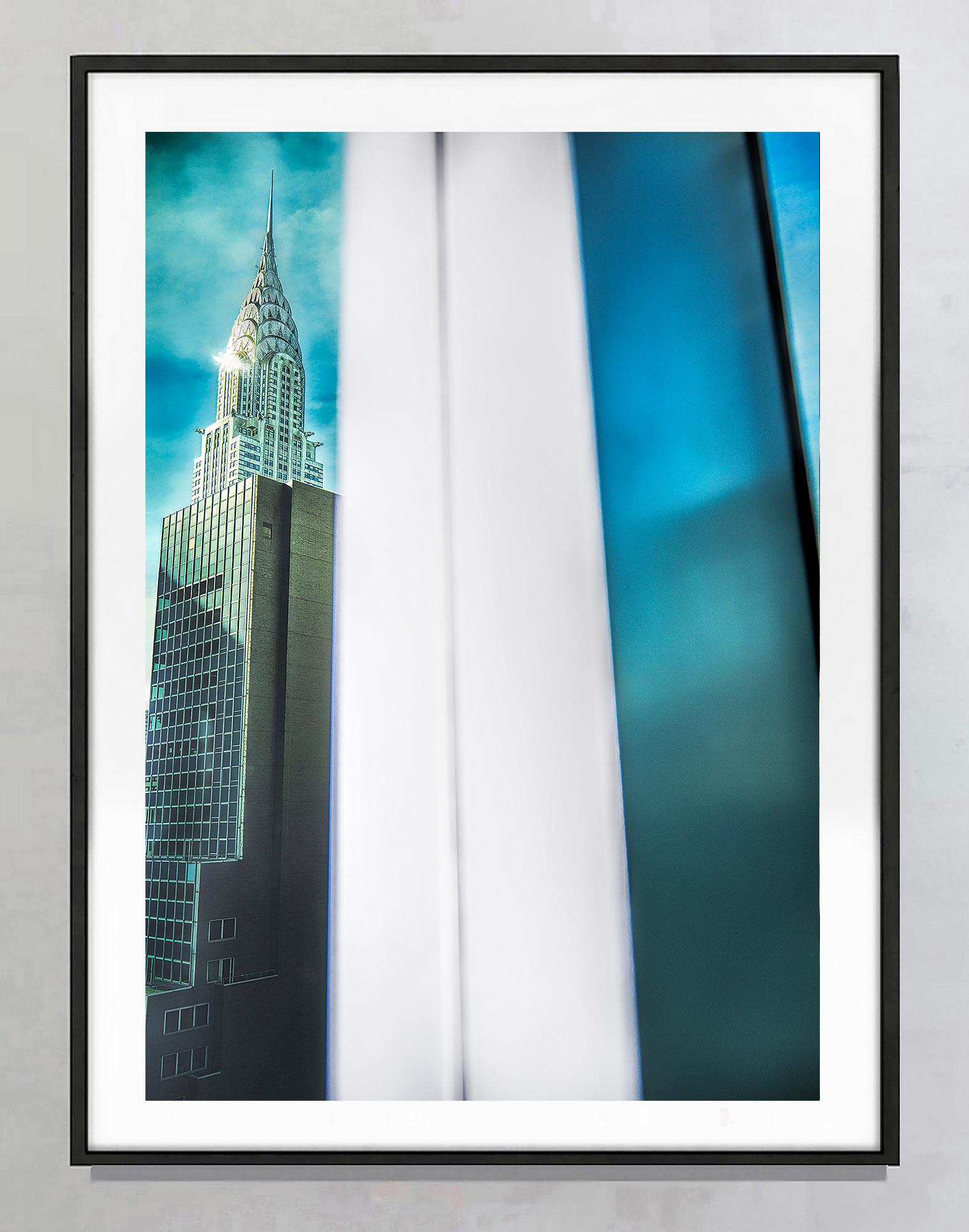 Wherever You Look, You See The Chrysler Building: Midtown - Blue Landscape Photograph by Mitchell Funk