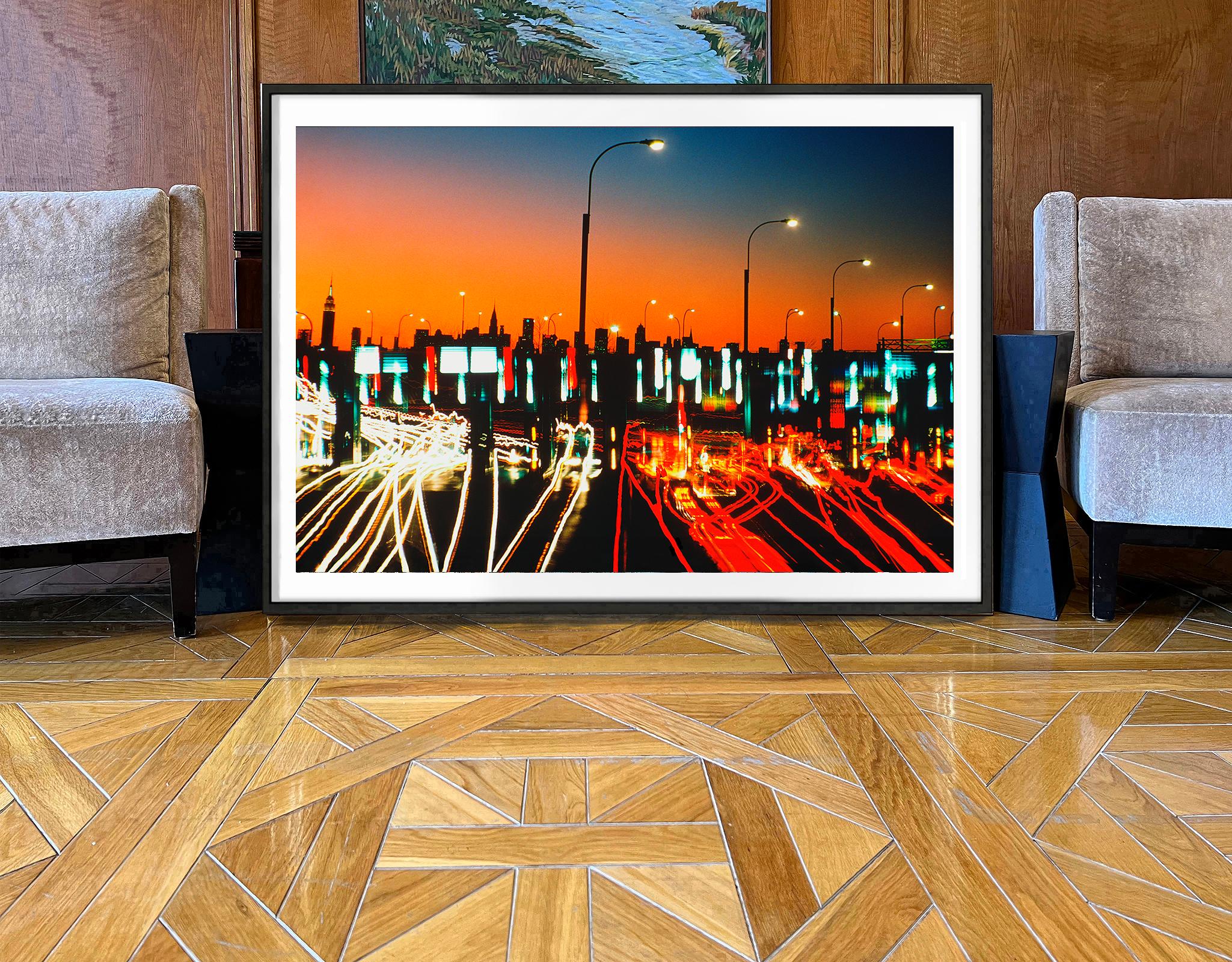 Wherever You Look, You See The Chrysler Building: Midtown Tunnel - Black Landscape Photograph by Mitchell Funk