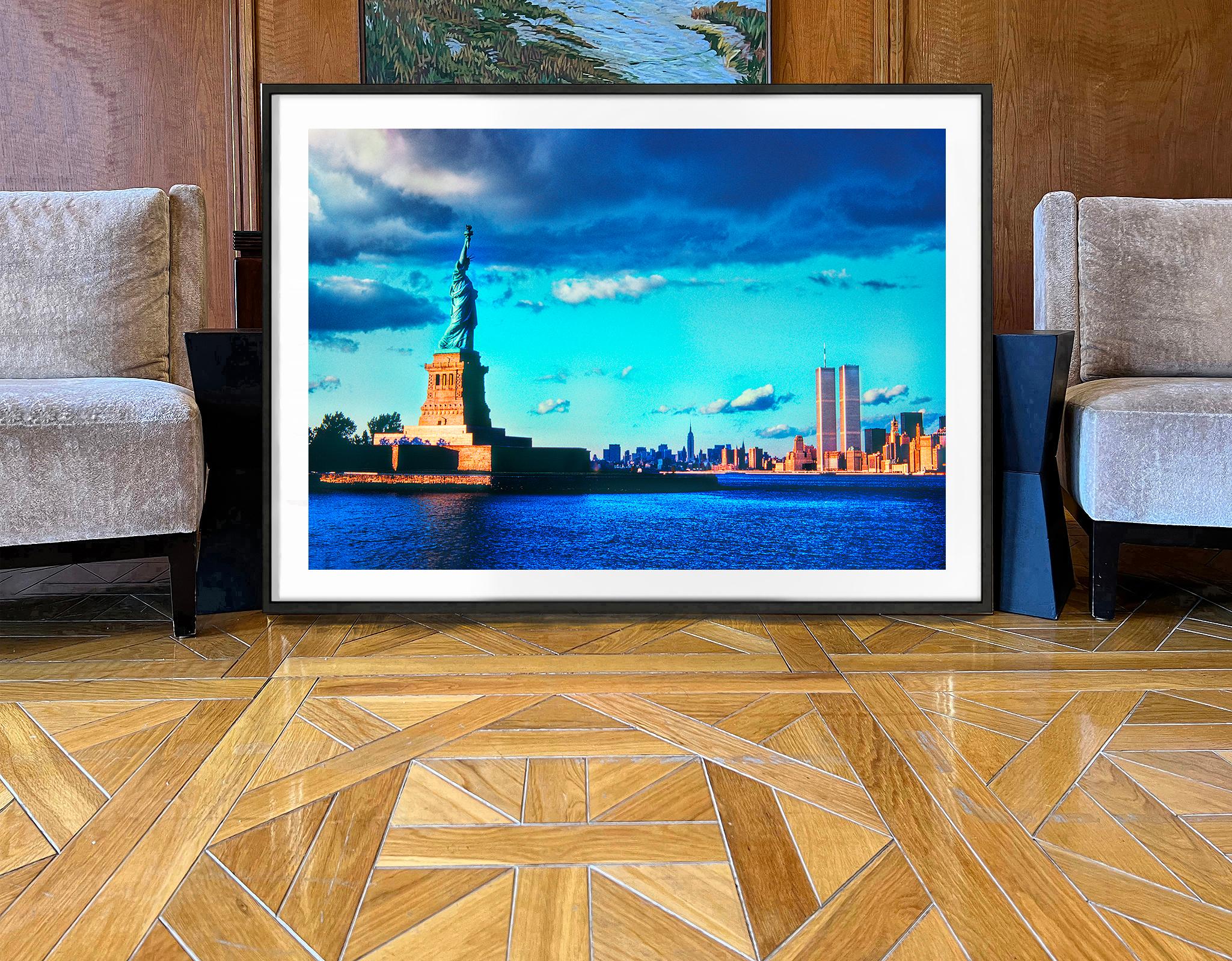 Wherever You Look, You See The Chrysler Building: The Statue of Liberty - Photograph by Mitchell Funk
