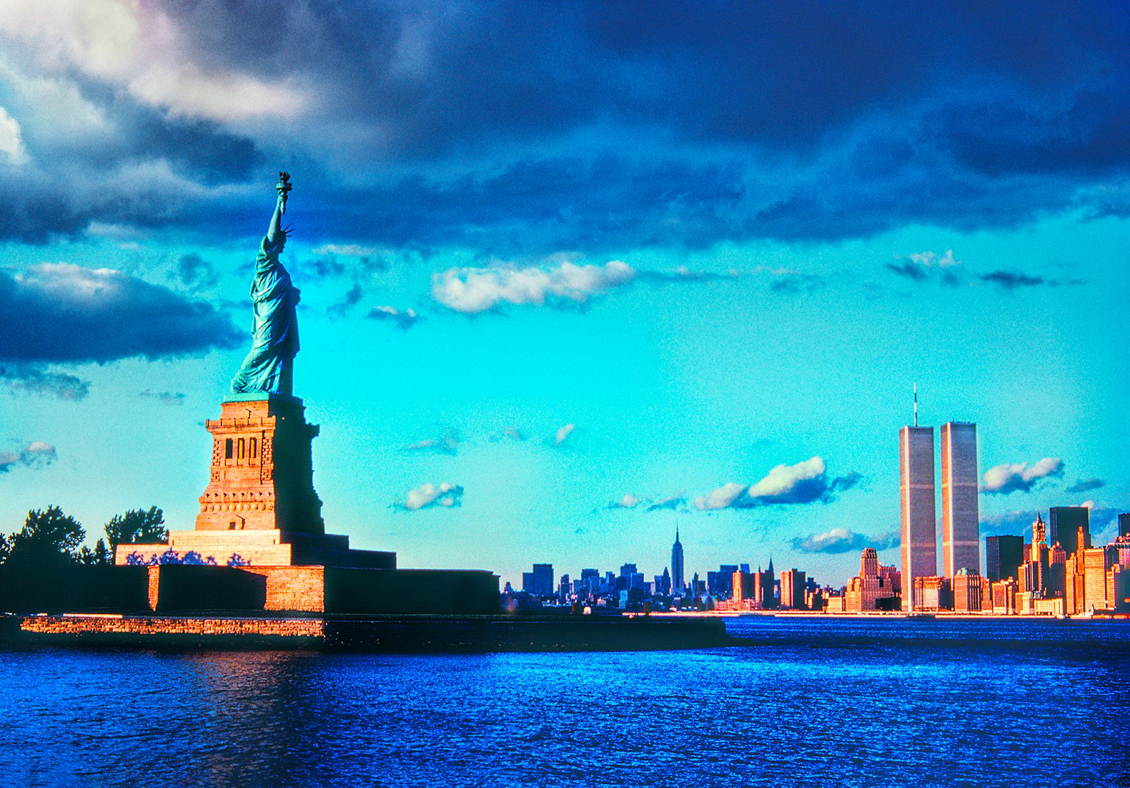 Mitchell Funk Color Photograph - Wherever You Look, You See The Chrysler Building: The Statue of Liberty