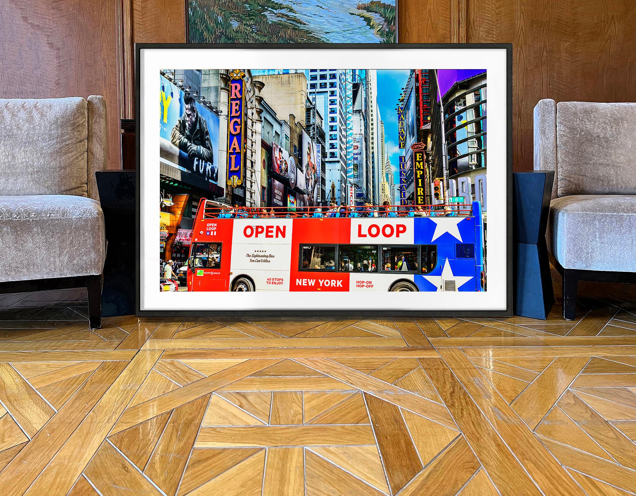 Wherever You Look, You See The Chrysler Building: Times Square - Photograph by Mitchell Funk