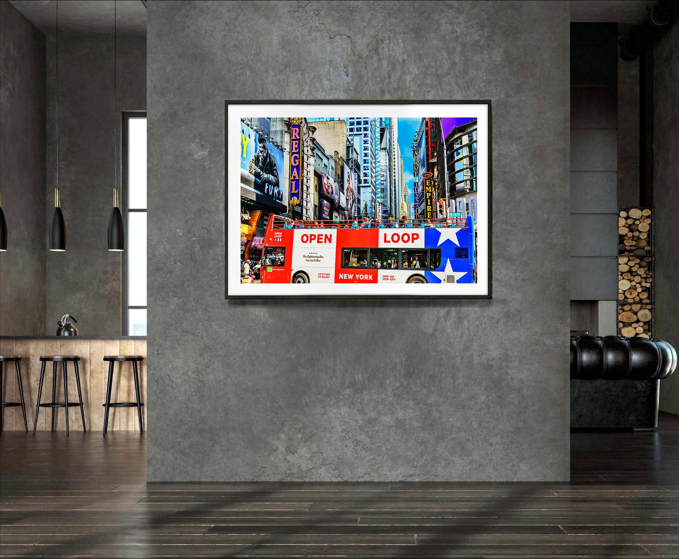 Wherever You Look, You See The Chrysler Building: Times Square - Black Color Photograph by Mitchell Funk
