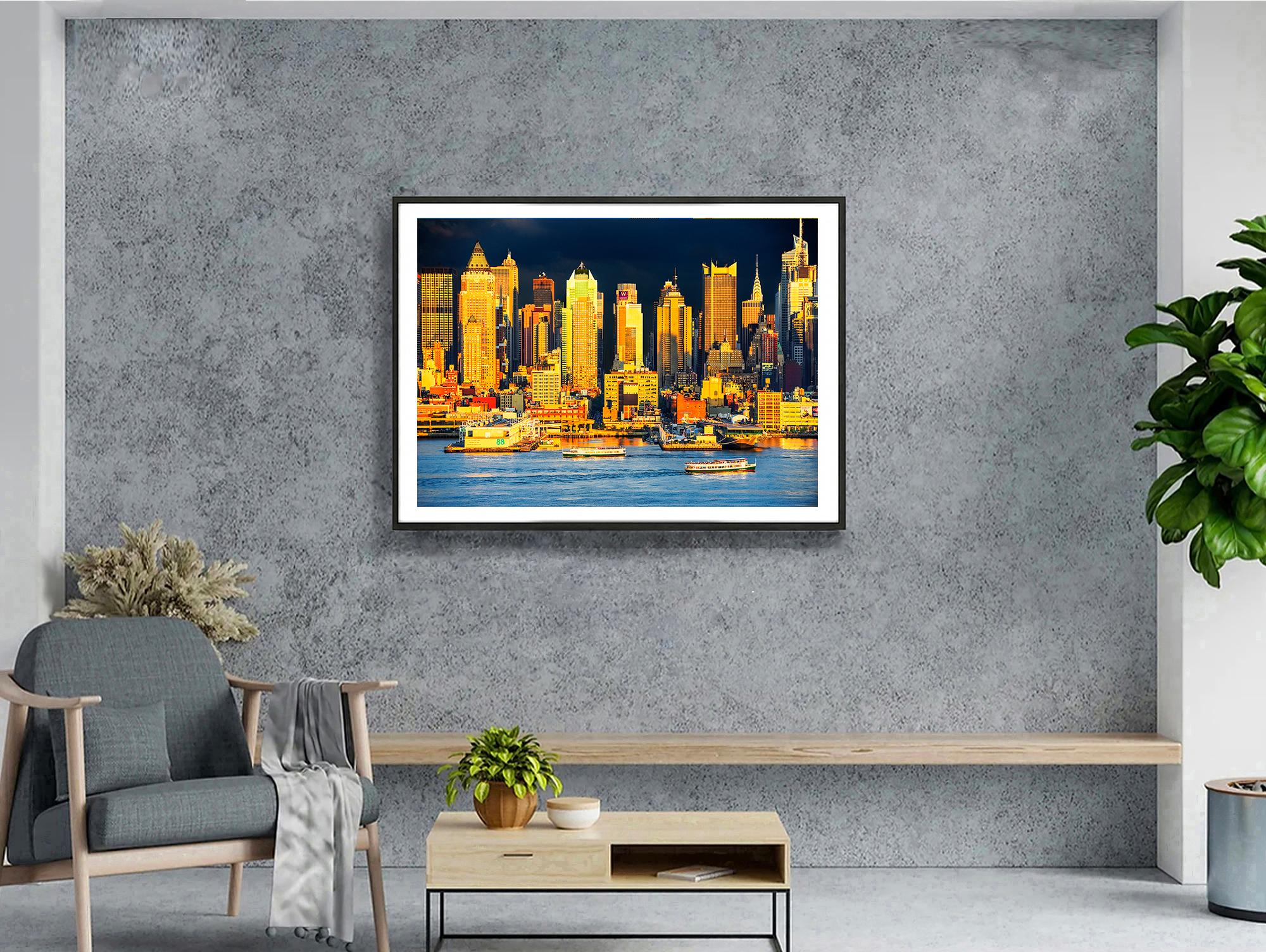 Ovunque si guardi si vede il Chrysler Building: Weehawken 4 - Landscape Photograph Nero di Mitchell Funk