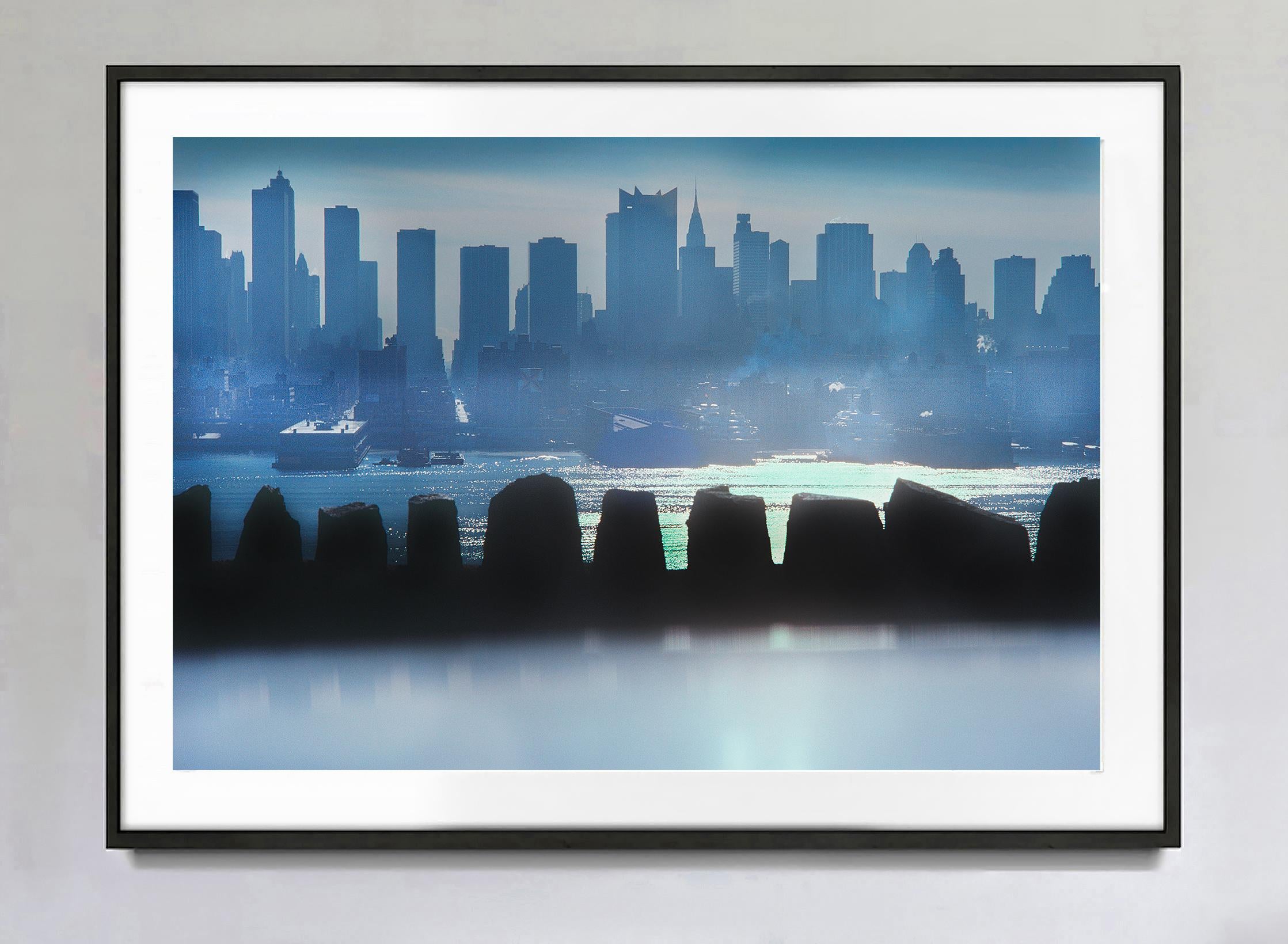 Wherever You Look You See The Chrysler Building: Weehawken Palisade - Post-Impressionist Photograph by Mitchell Funk